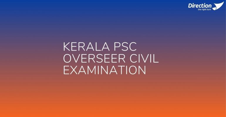 Kerala PSC Overseer Civil Examination