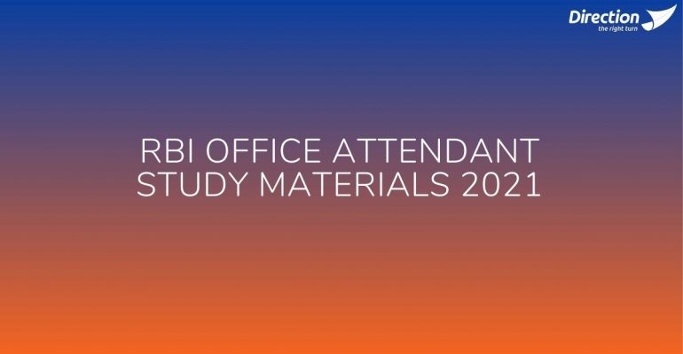 RBI Office Attendant Study Materials 2021