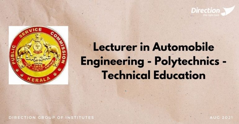Lecturer in Automobile Engineering - Polytechnics - Technical Education (1)