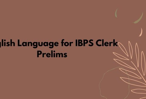 English Language for IBPS Clerk Prelims