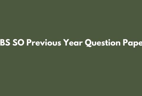 IPBS SO Previous Year Question Paper