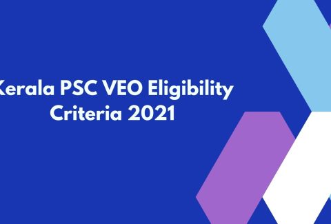 Kerala PSC VEO Eligibility Criteria 2021